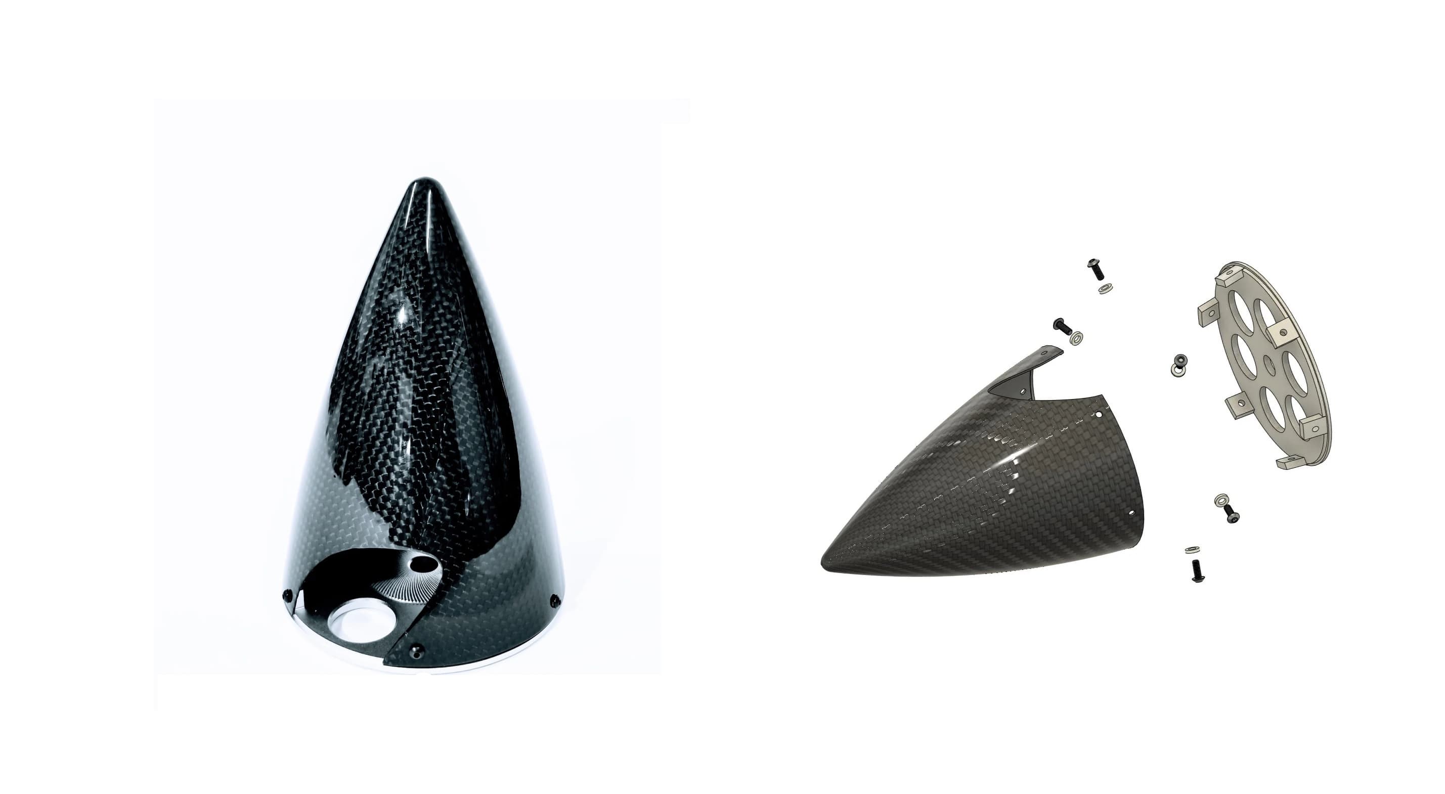 CF Spinner 4.0" Standard Carbon