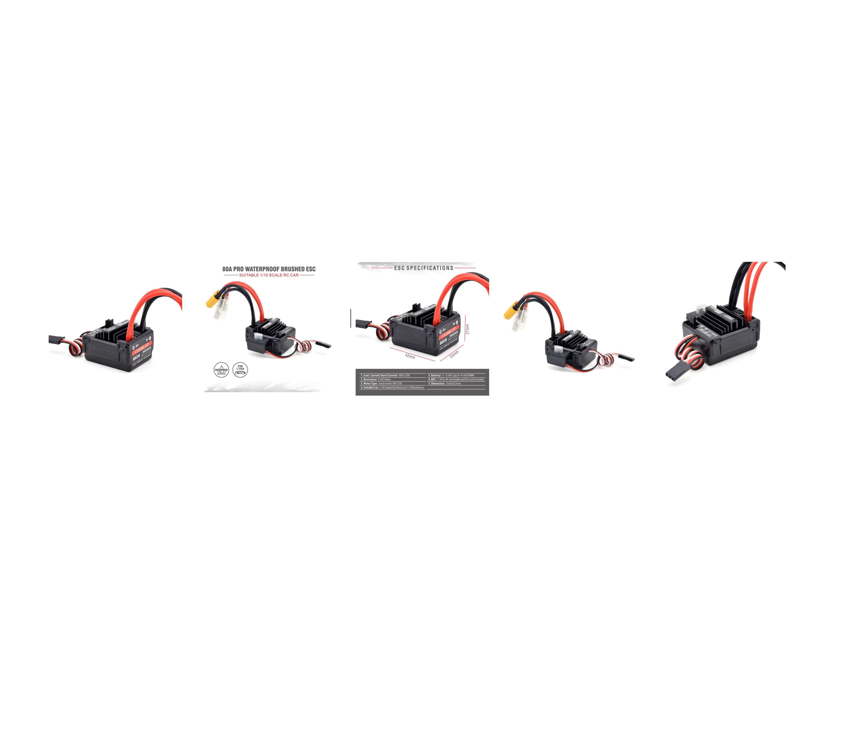 SURPASSHOBBY 80A Brushed ESC