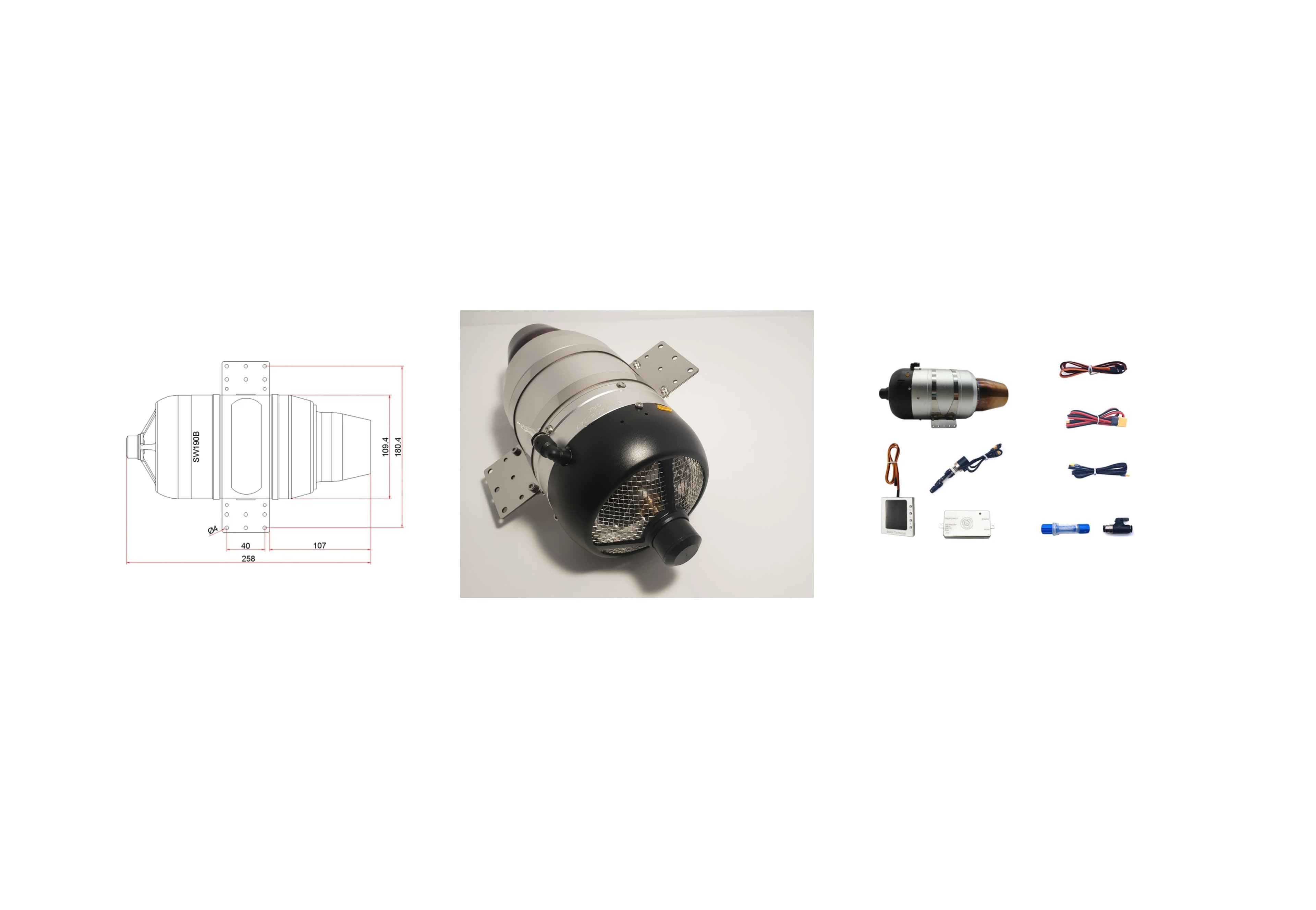 Swiwin Turbines SW190B 41.9lb/19kg 