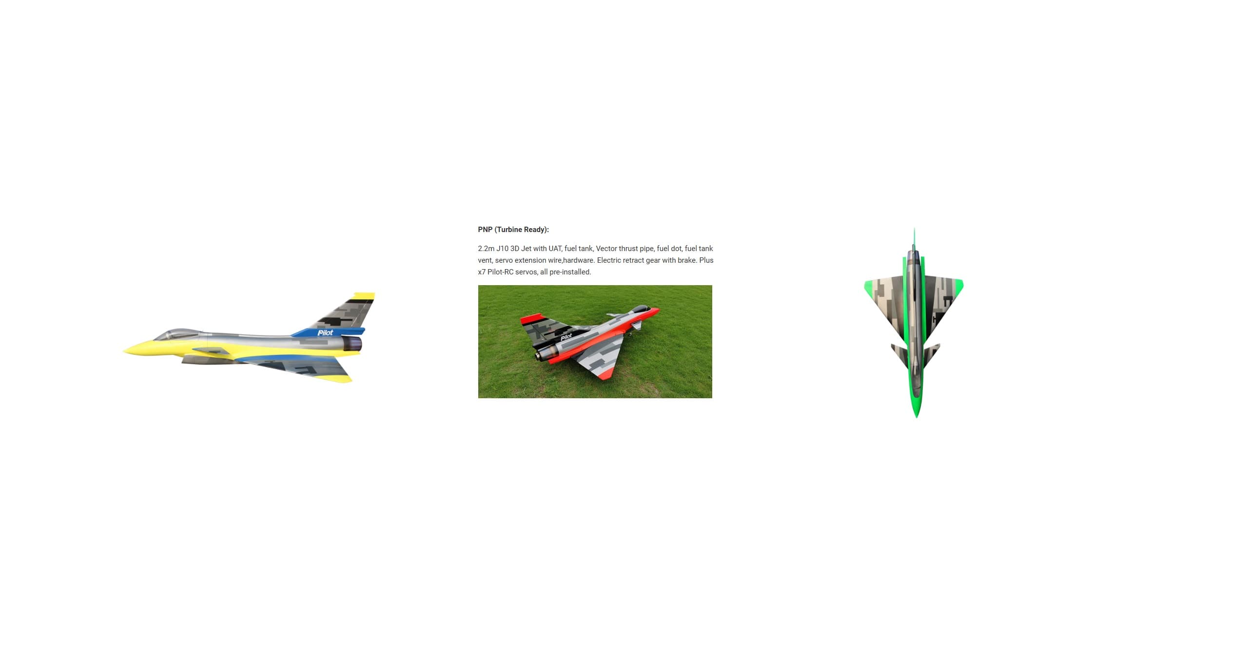 Pilot RC J10-B 2.2M PNP Turbine Ready