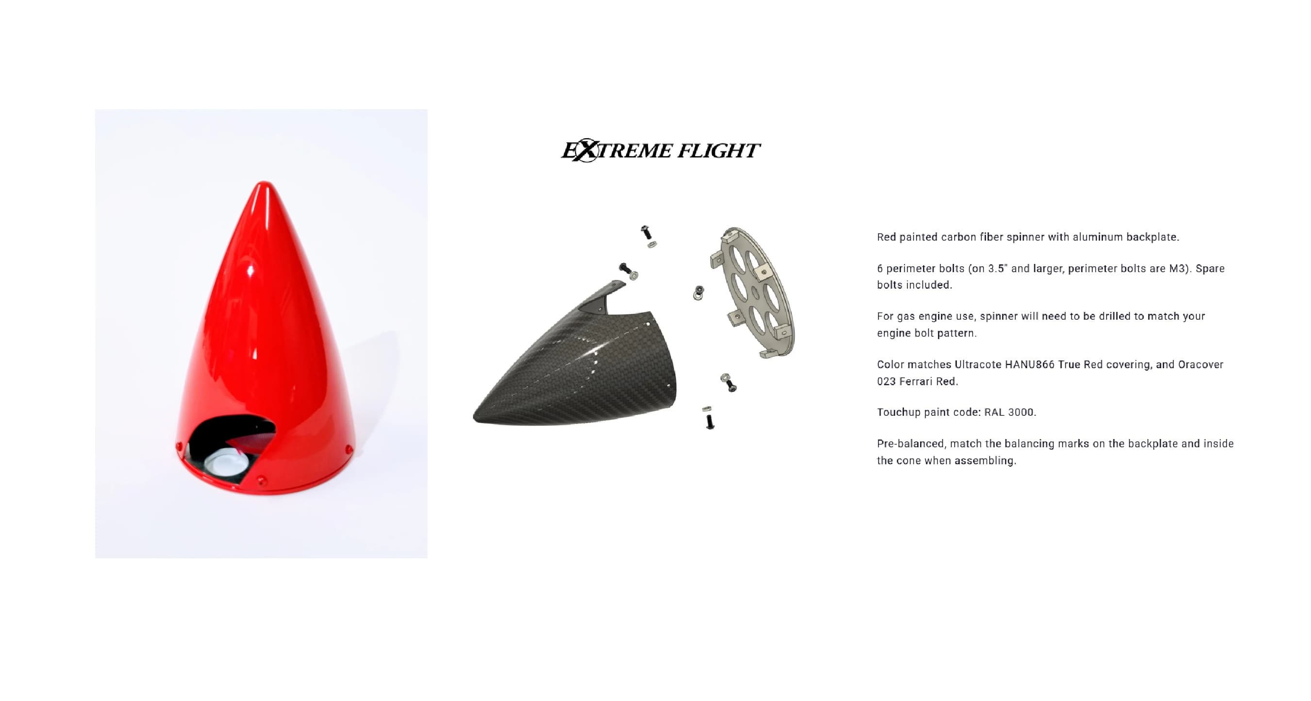 CF Spinner - Red Carbon