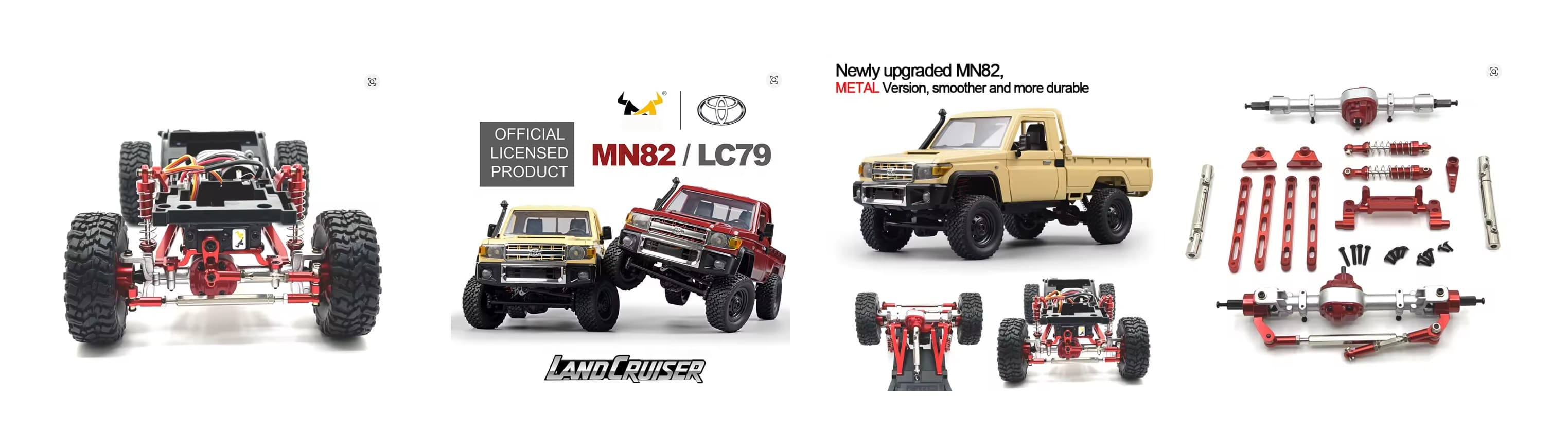 Upgraded MN82 RC Car 1 12 Crawler 
