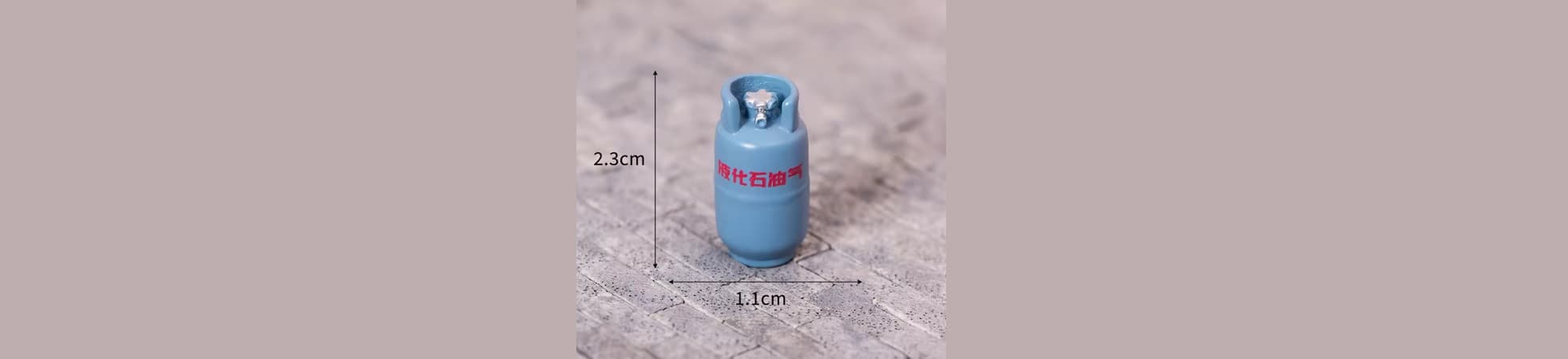 Dollhouse Mini Coal Stove Kettle Gas Tank