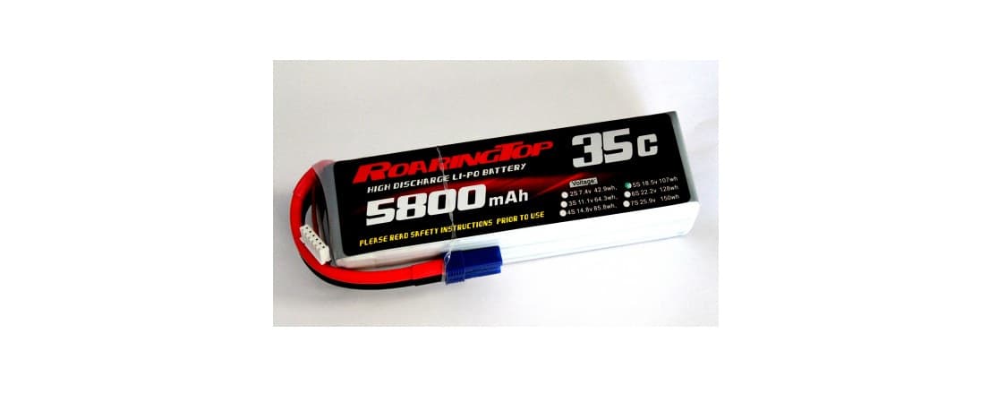 Roaring Top 35C 5800 mAh 5S with EC5 Plugs