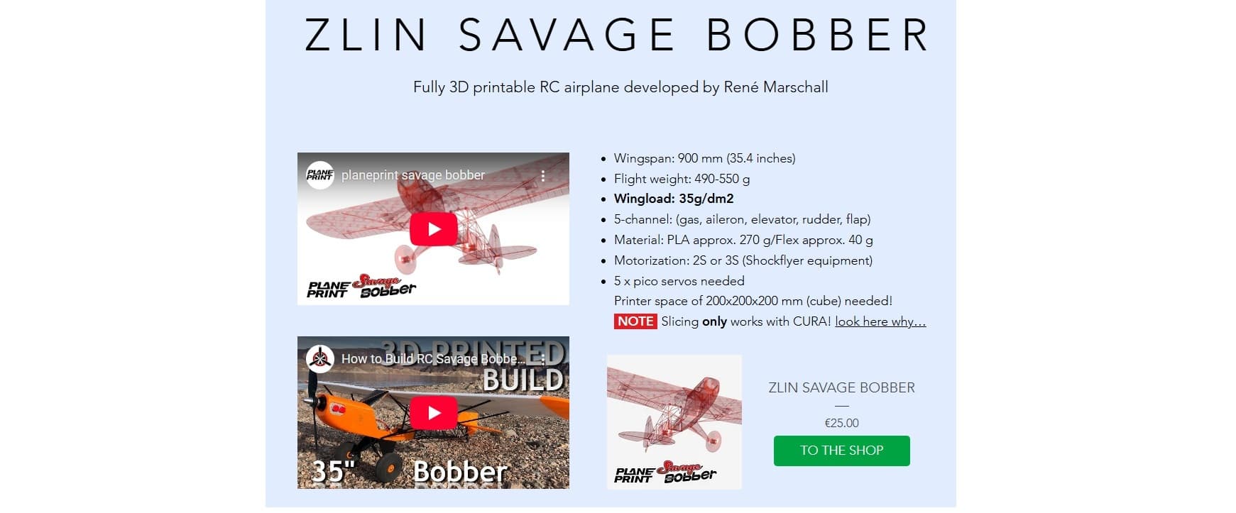 PlanePrint.com 35" Savage Bobber