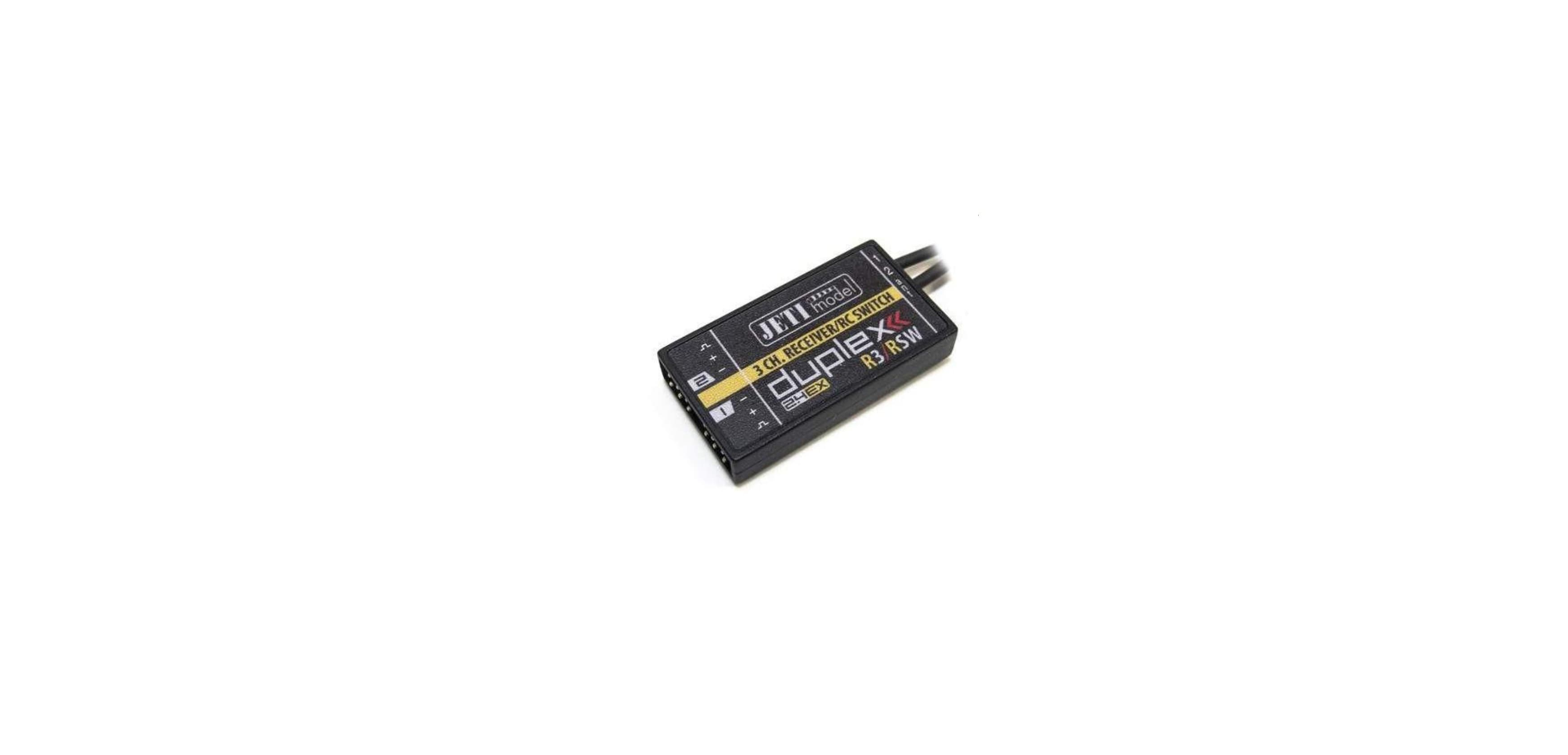 Jeti Duplex EX R3 RSW 2.4GHz Receiver & RC Switch w/Telemetry