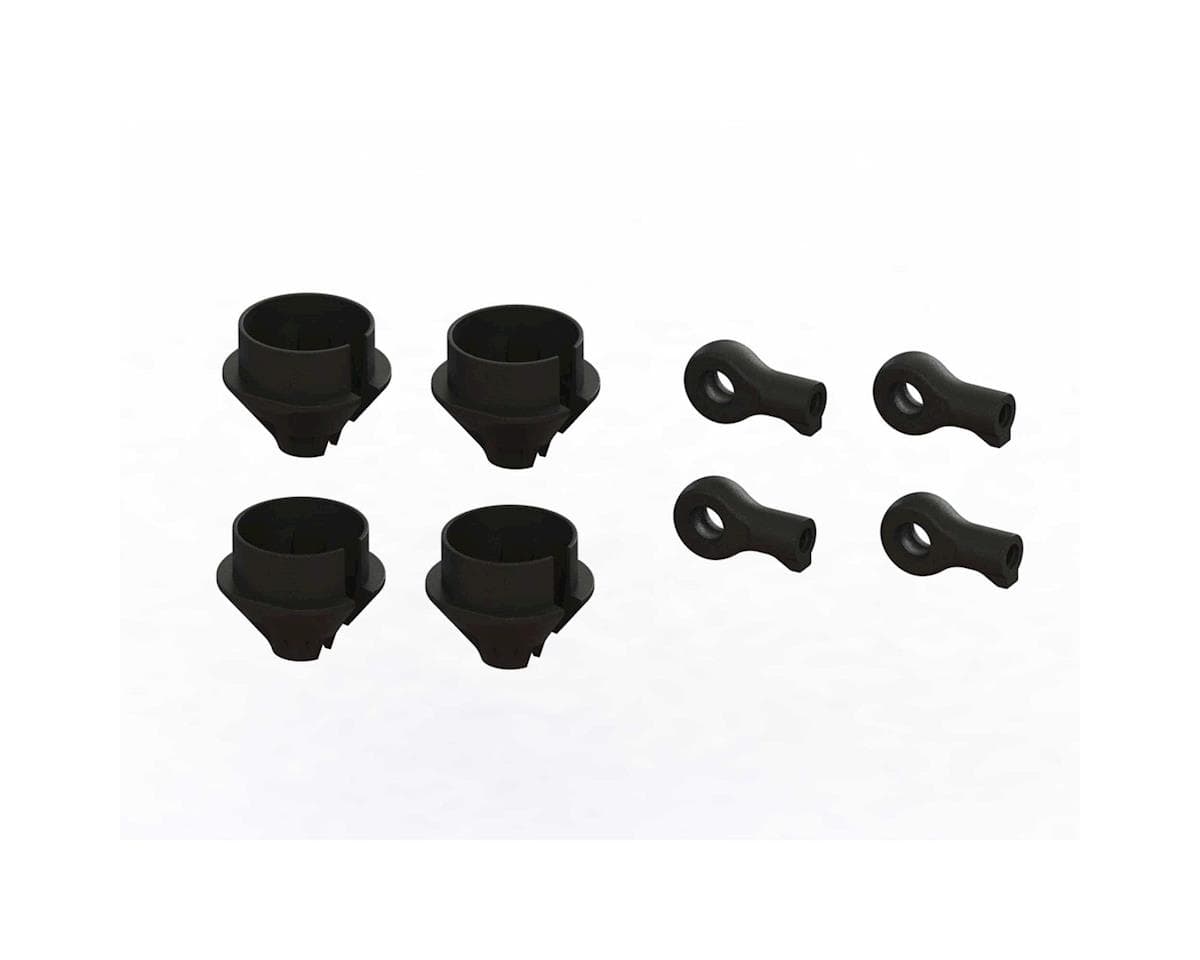 Arrma Mojave 6S BLX HD Shock Rod End & Spring Cup Set (4)