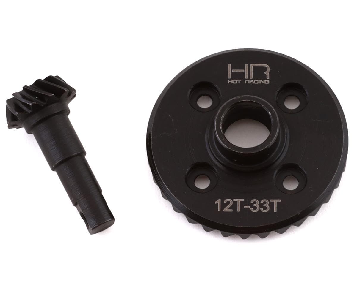 Hot Racing Steel Helical Overdrive Differential Ring/Pinion Gear for Traxxas TRX-4