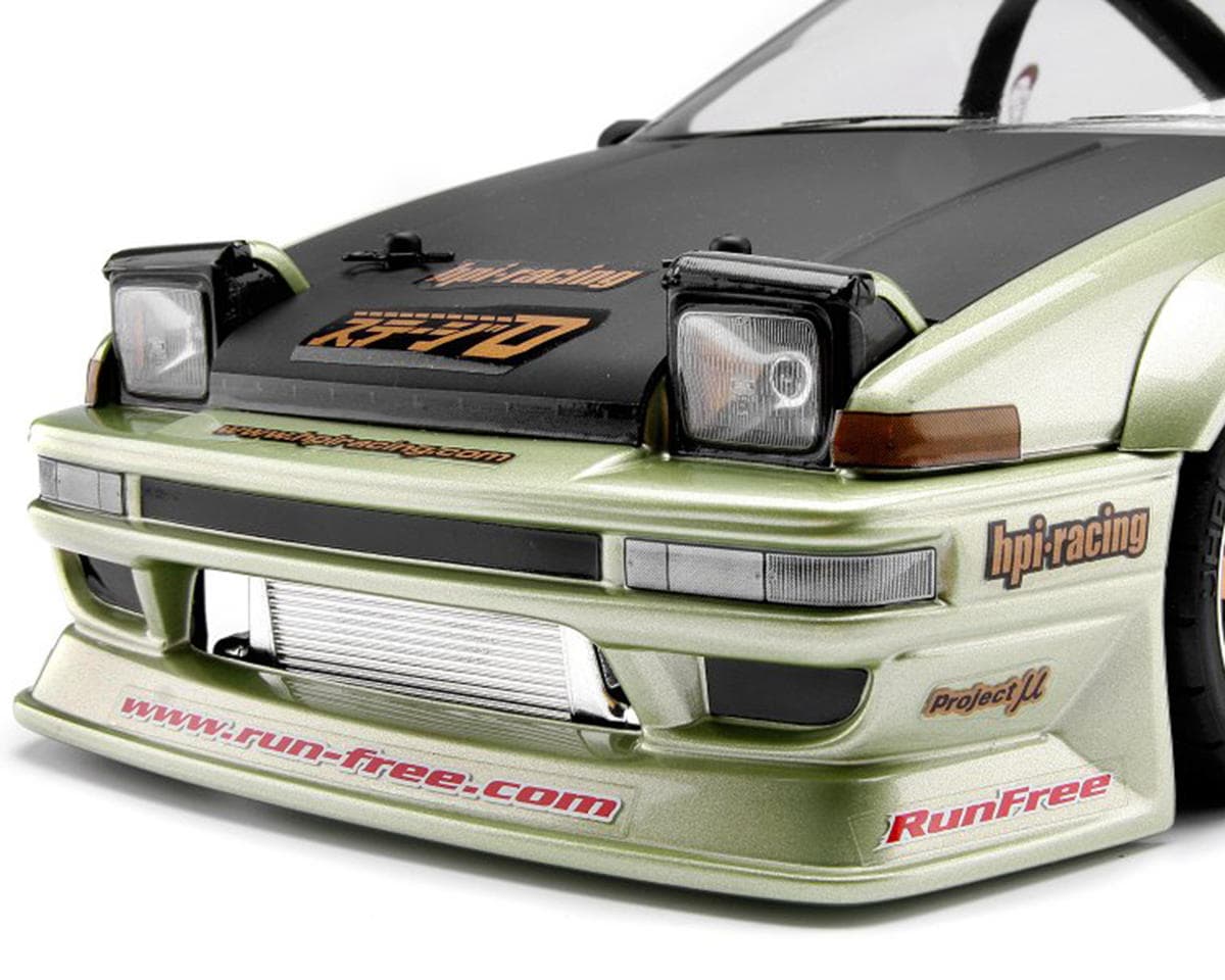 HPI 1/10 Toyota Stage-D Trueno AE86 Run Free Polycarbonate Wide Body Kit (Clear)