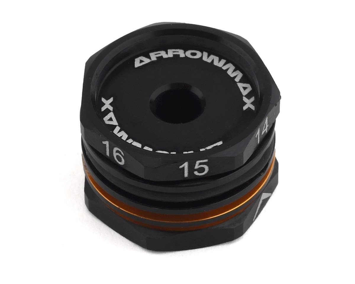 AM Arrowmax Black Golden Aluminum Ride Height Gauge (14-20mm)