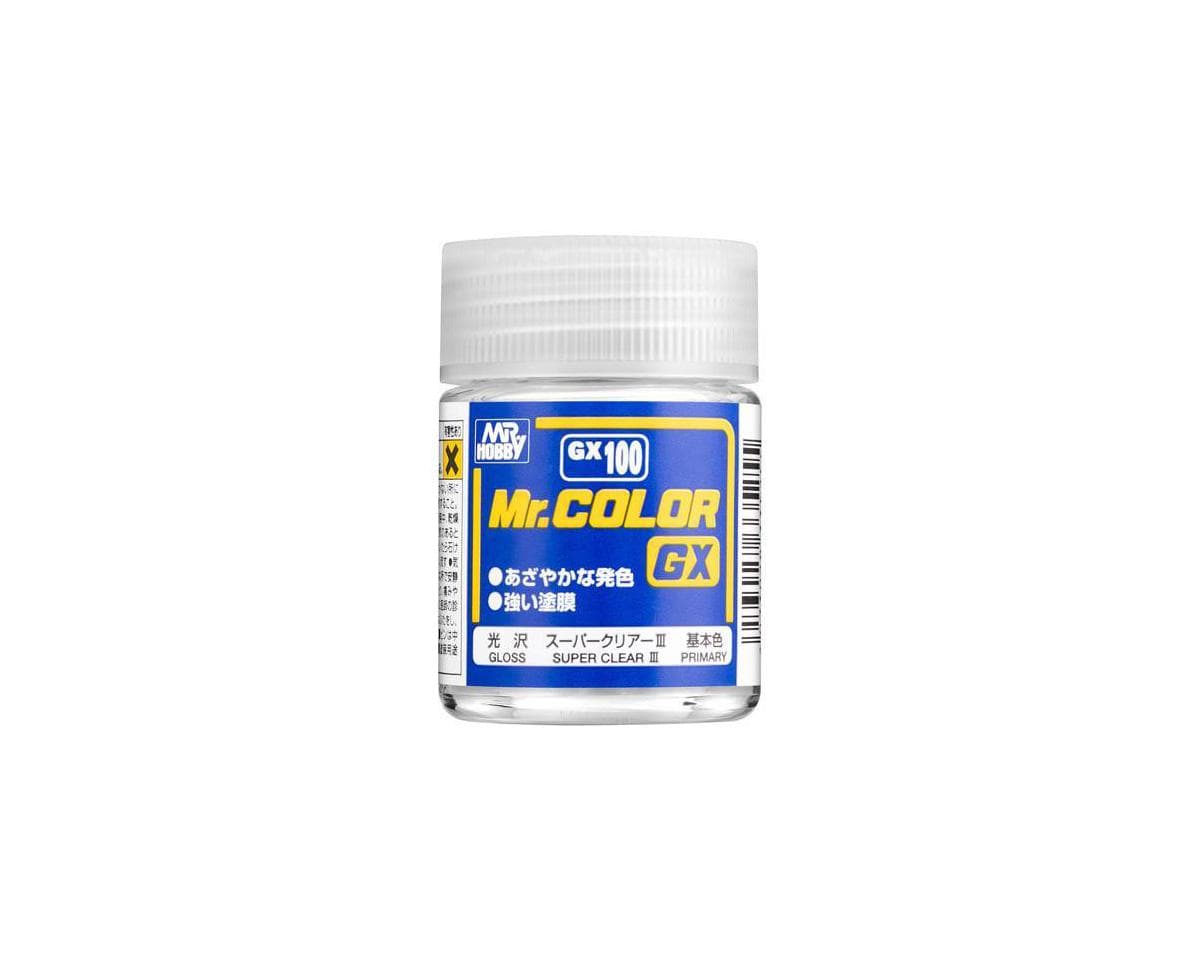 GSI Creos Mr. Hobby Mr. Color GX GX100 Paint (Super Clear III) (18ml) (Gloss)