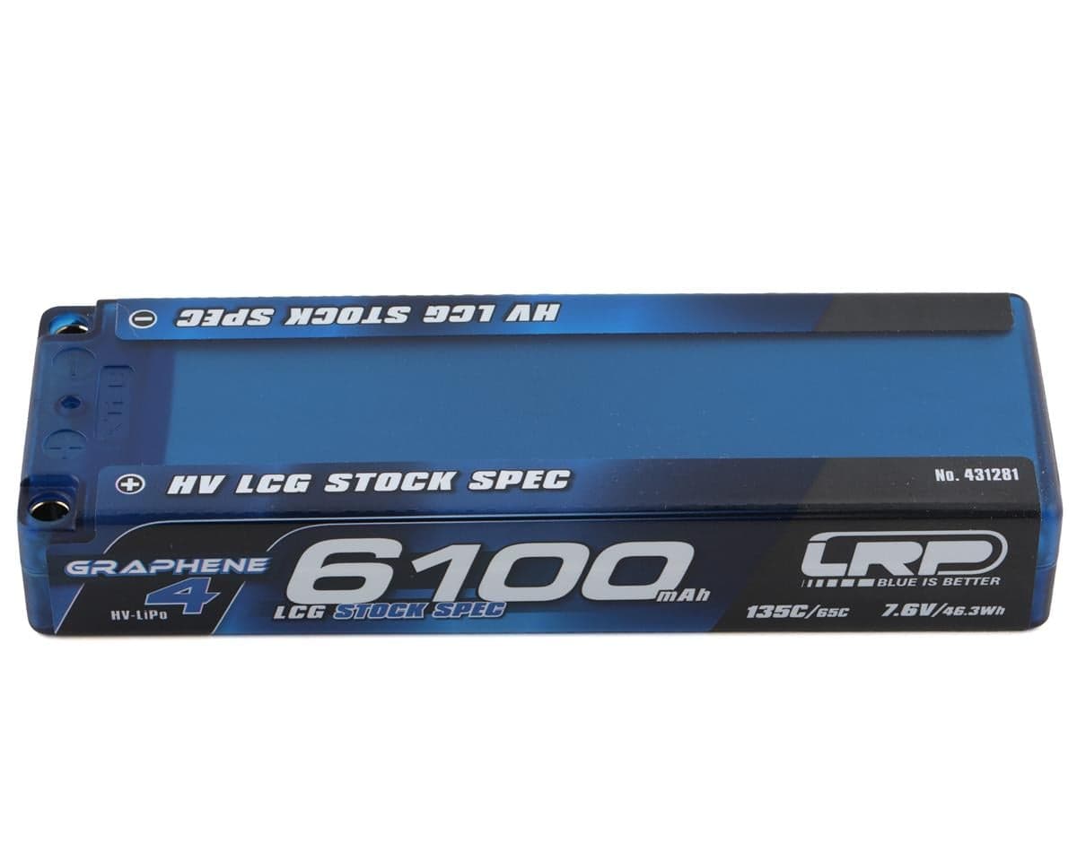LRP 2S 135C LCG Graphene-4 HV LiPo Battery (7.6V/6100mAh) (ROAR/EFRA Approved)