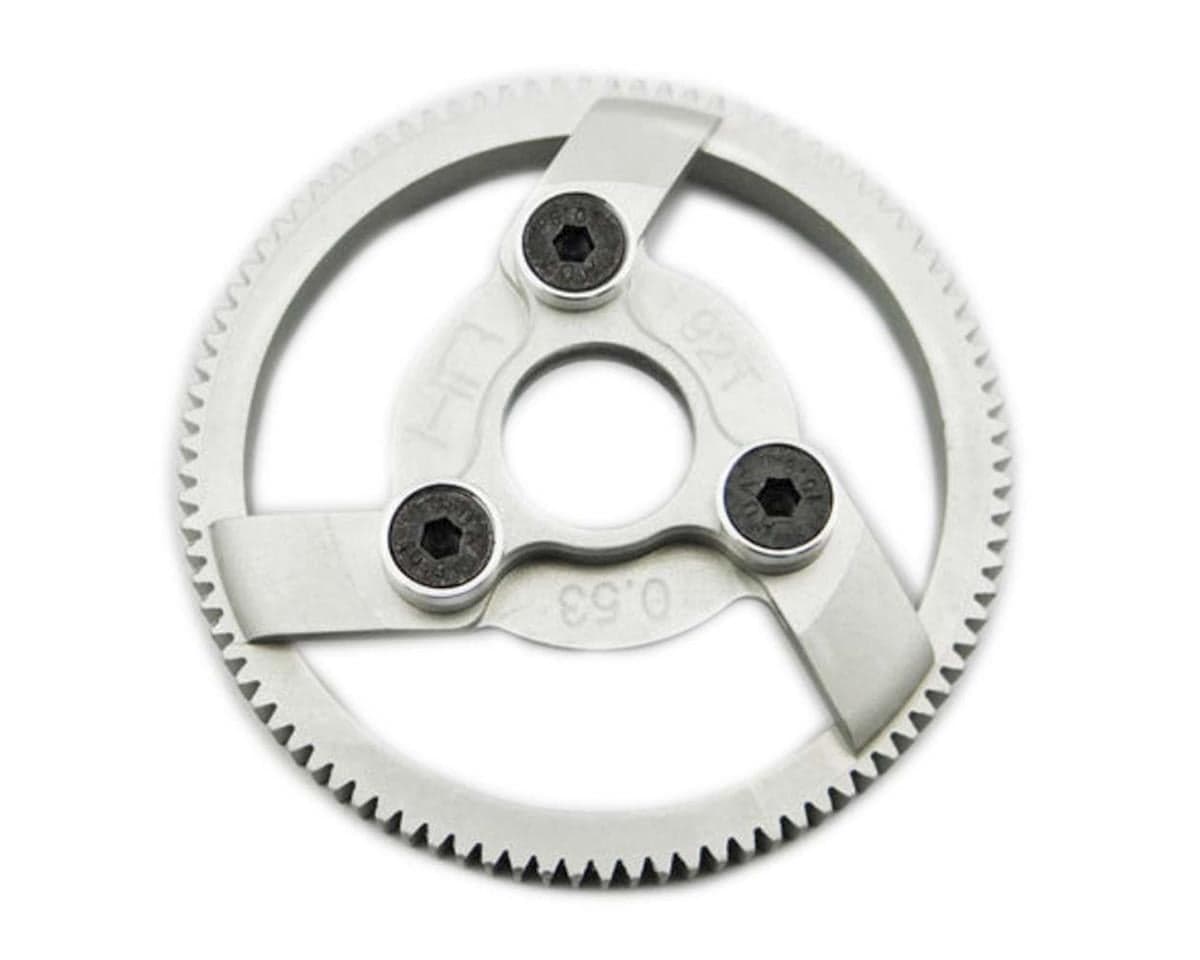 Hot Racing 48P Hard Anodized Aluminum Spur Gear for Traxxas 2WD (92T)