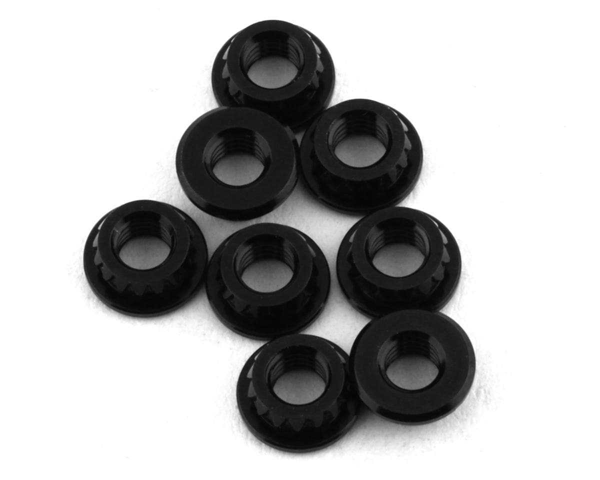 Schumacher CAT L1 3mm Threaded Alloy Inserts (Black) (8)