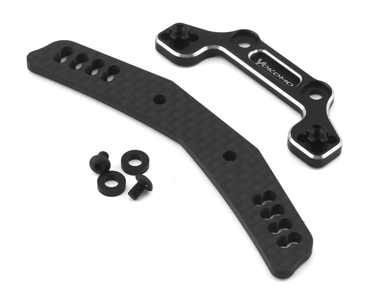 Yokomo Carbon Fiber/Aluminum Hybrid Front Shock Tower (Black) (YD-2/RD/SD)