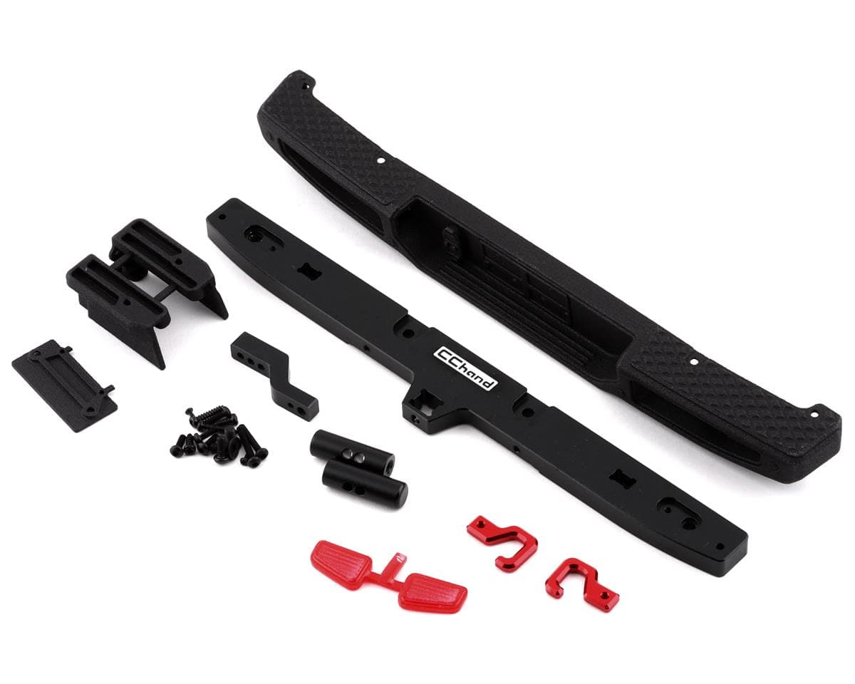 RC4WD CCHand Axial SCX10 III Rear Bumper (AXI03006B) w/License Plate Mount