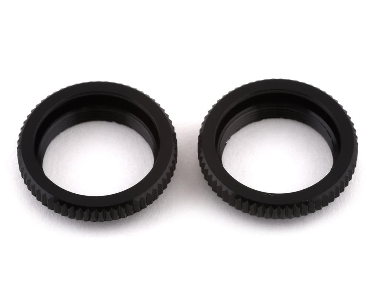 XRAY Aluminum Shock Adjustable Nut (Black) (2)