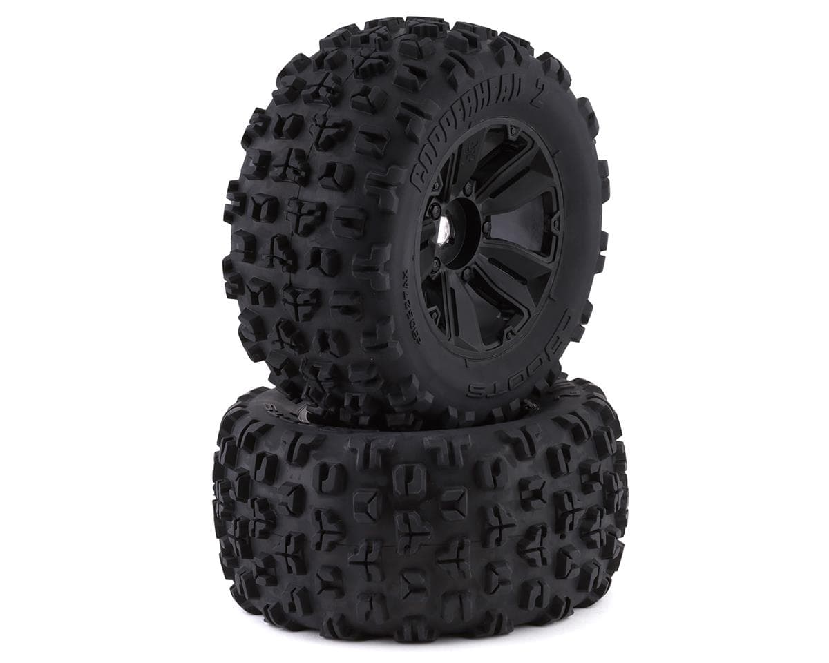 Arrma dBoots "Copperhead2 Mt" Pre-Mounted Tire (Black) (2) w/24mm Hex