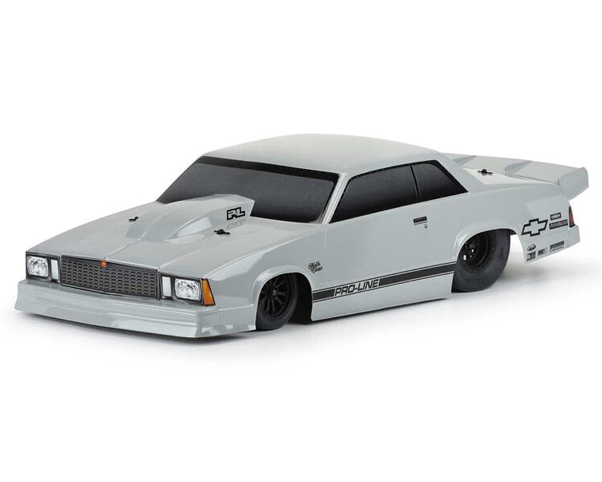 Pro-Line 1978 Chevy Malibu Short Course No Prep Drag Racing Body (Stone Gray) (Tough-Color)