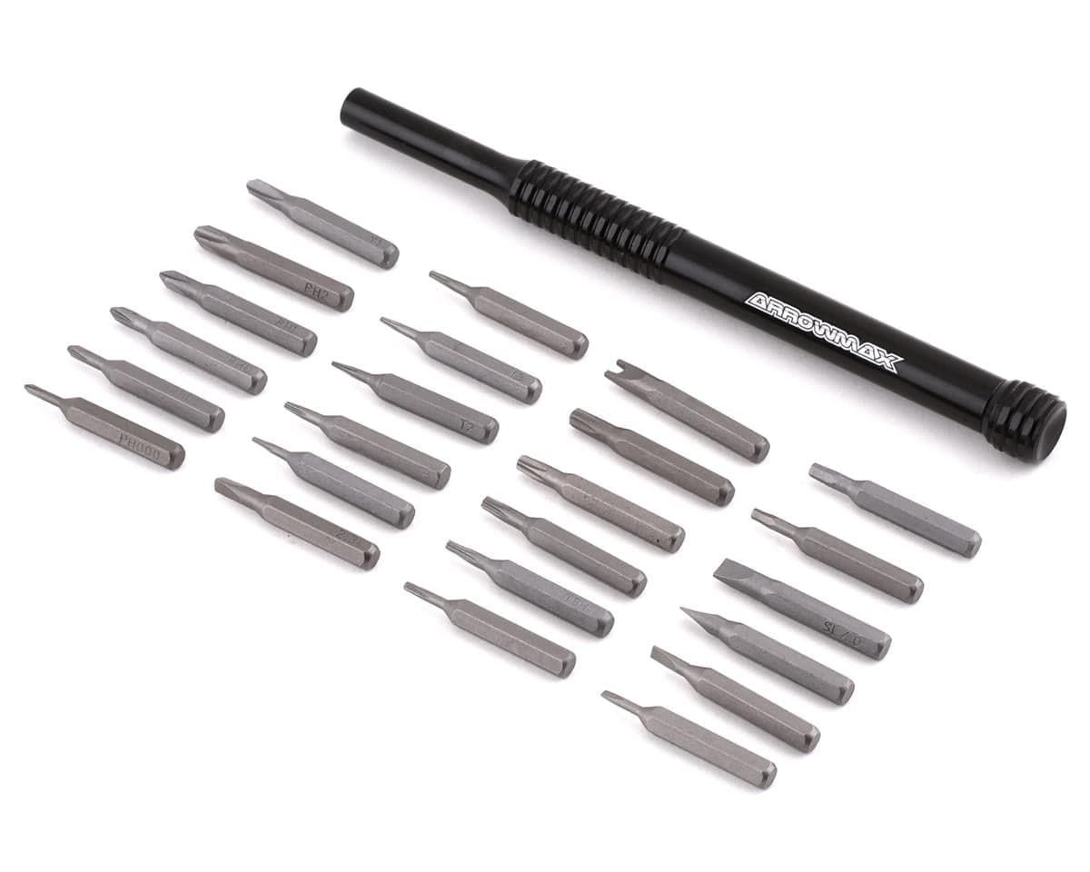 AM Arrowmax 24-Piece Premium Precision Screwdriver Tool Set w/Carrying Case