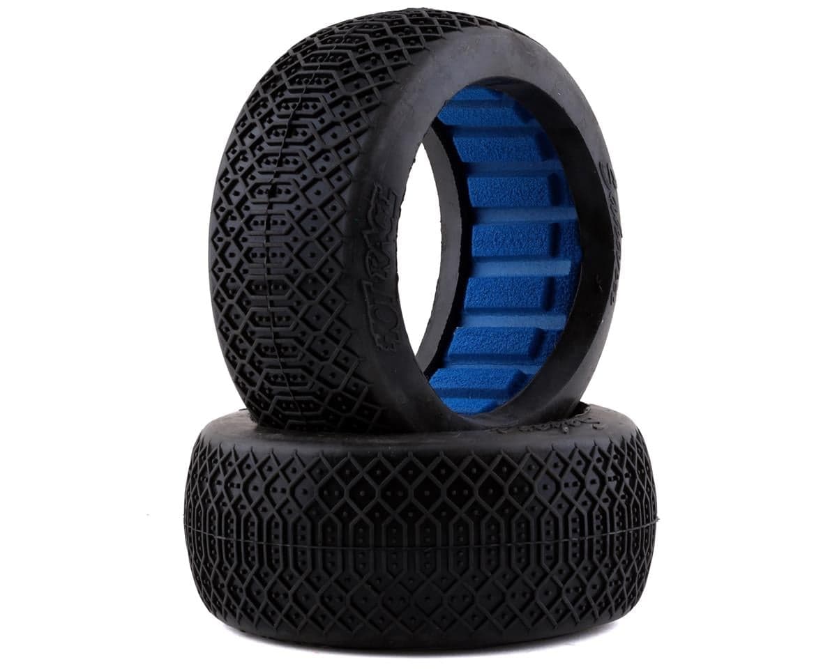 HotRace Sahara 1/8 Buggy Tires w/Inserts (2) (Clay)