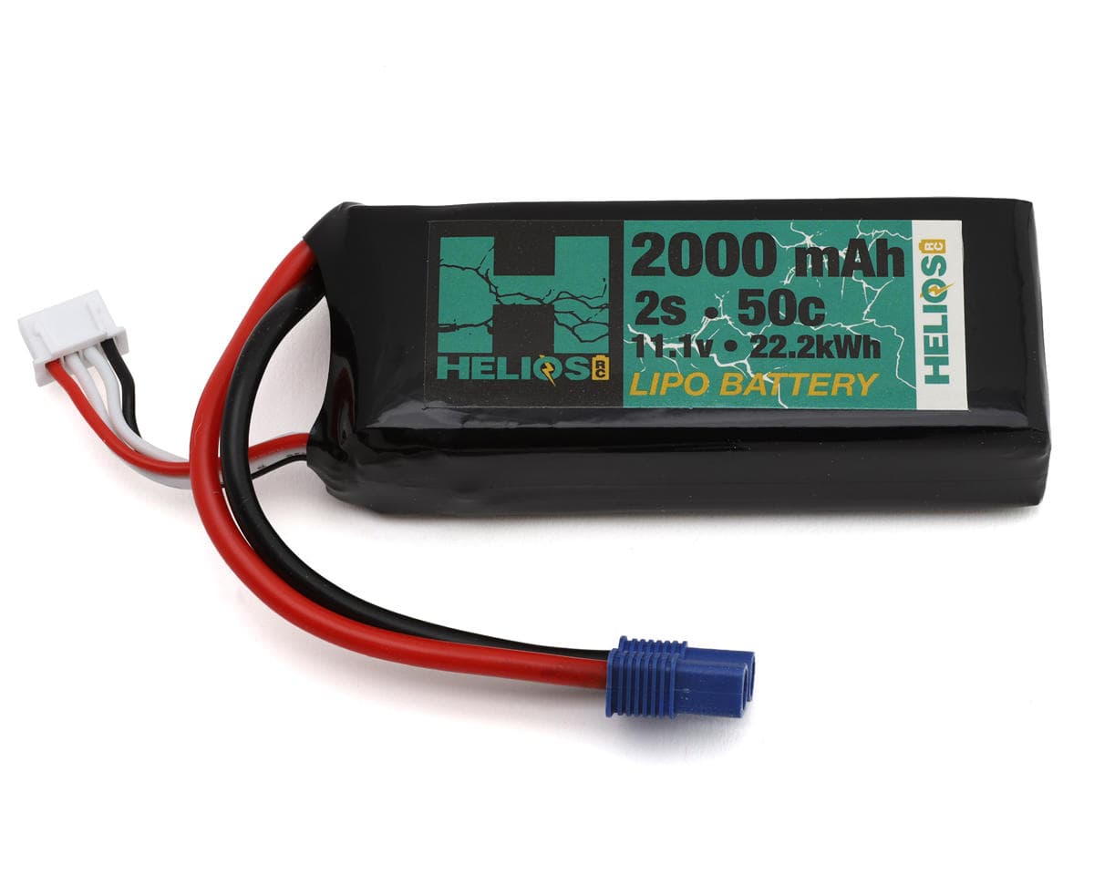 Helios RC 2S 50C LiPo Battery (7.4V/2000mAh) w/EC3 Connector
