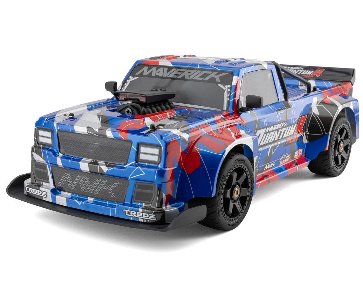 Maverick QuantumR Flux 1/8 4S 4WD Brushless RTR Electric Race Truck (Blue/Red) w/2.4GHz Transmitter