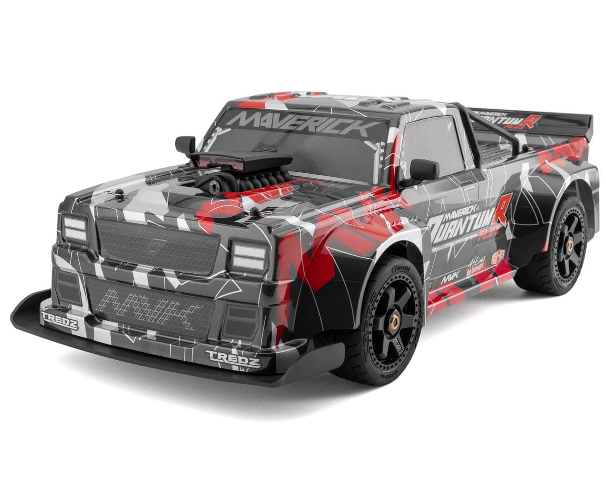 Maverick QuantumR Flux 1/8 4S 4WD Brushless RTR Electric Race Truck (Grey/Red) w/2.4GHz Transmitter