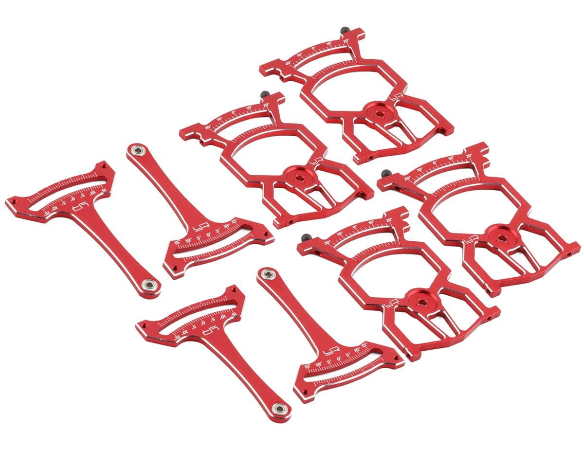 Yeah Racing 1/10 Aluminum Universal On Road Setup Station (Red) (V3)