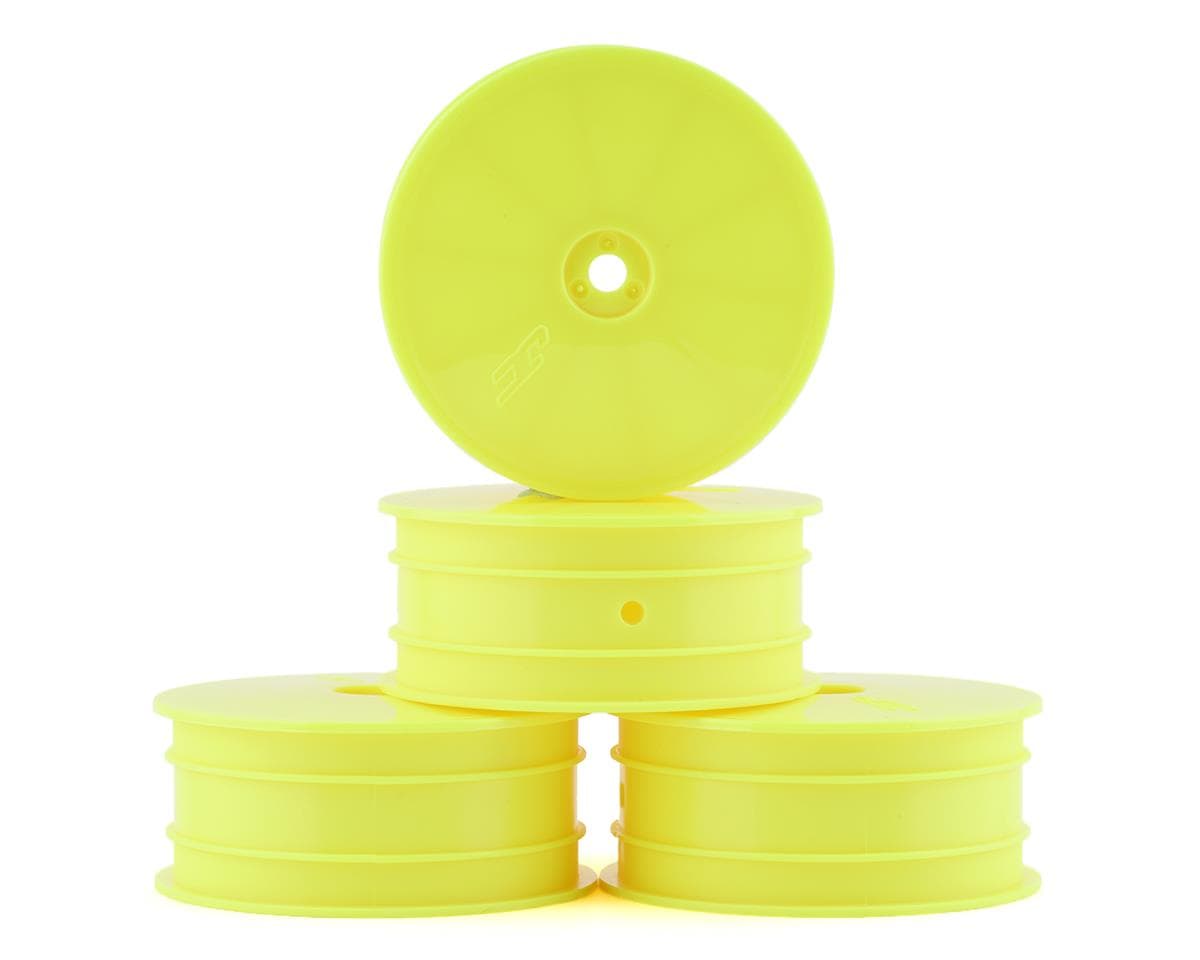 JConcepts Mono 2.2 4WD Front Buggy Wheels (Yellow) (4) (22X-4, XB4, B74.1) w/12mm Hex