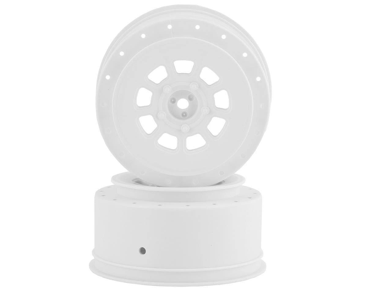 JConcepts 9-Shot Short Course Wheels w/3mm Offset (2) (White) w/12mm Hex