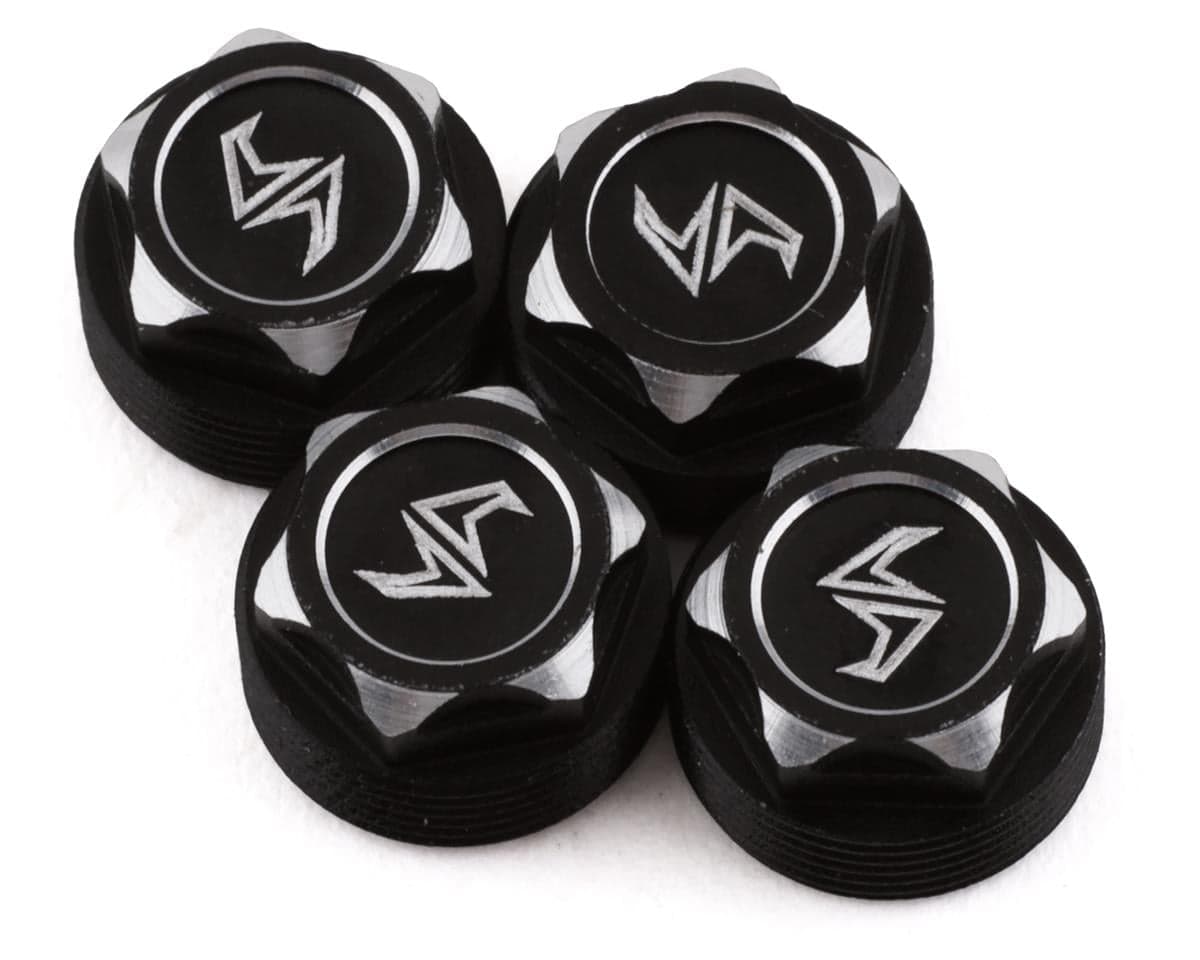 Samix SCX24 Aluminum Scale Wheel Hub (Black) (4) (Samix Beadlock Wheel Only)
