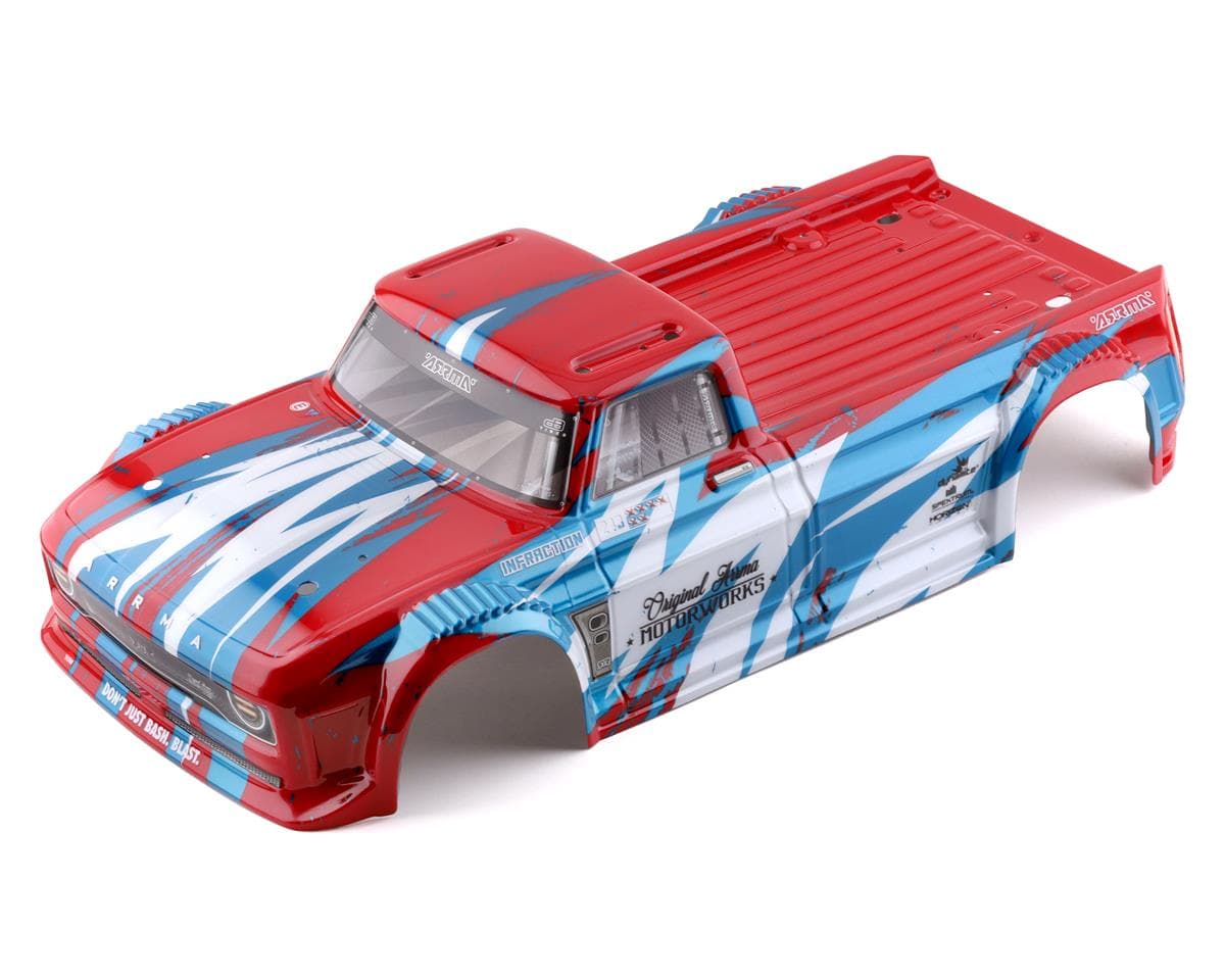 Arrma Infraction 4X4 Mega Pre-Painted Body (Red/Blue)