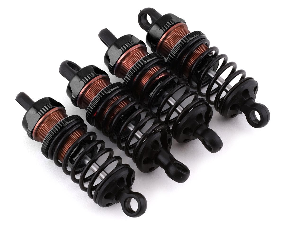 Yeah Racing Aluminum Go Big Bore Touring Shocks (Black) (4) (55mm)