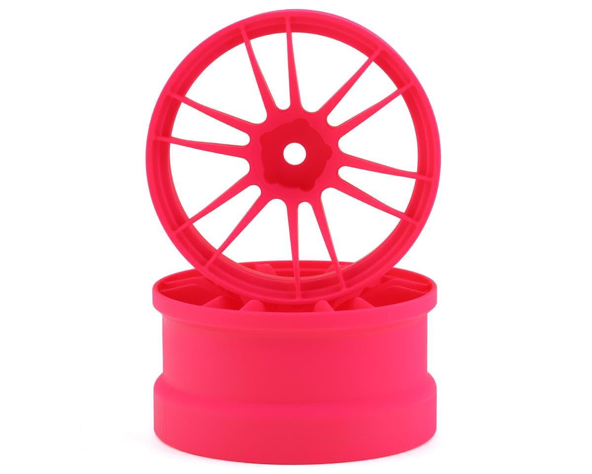 Reve D UL12 Drift Wheel (Pink) (2) (6mm Offset) w/12mm Hex