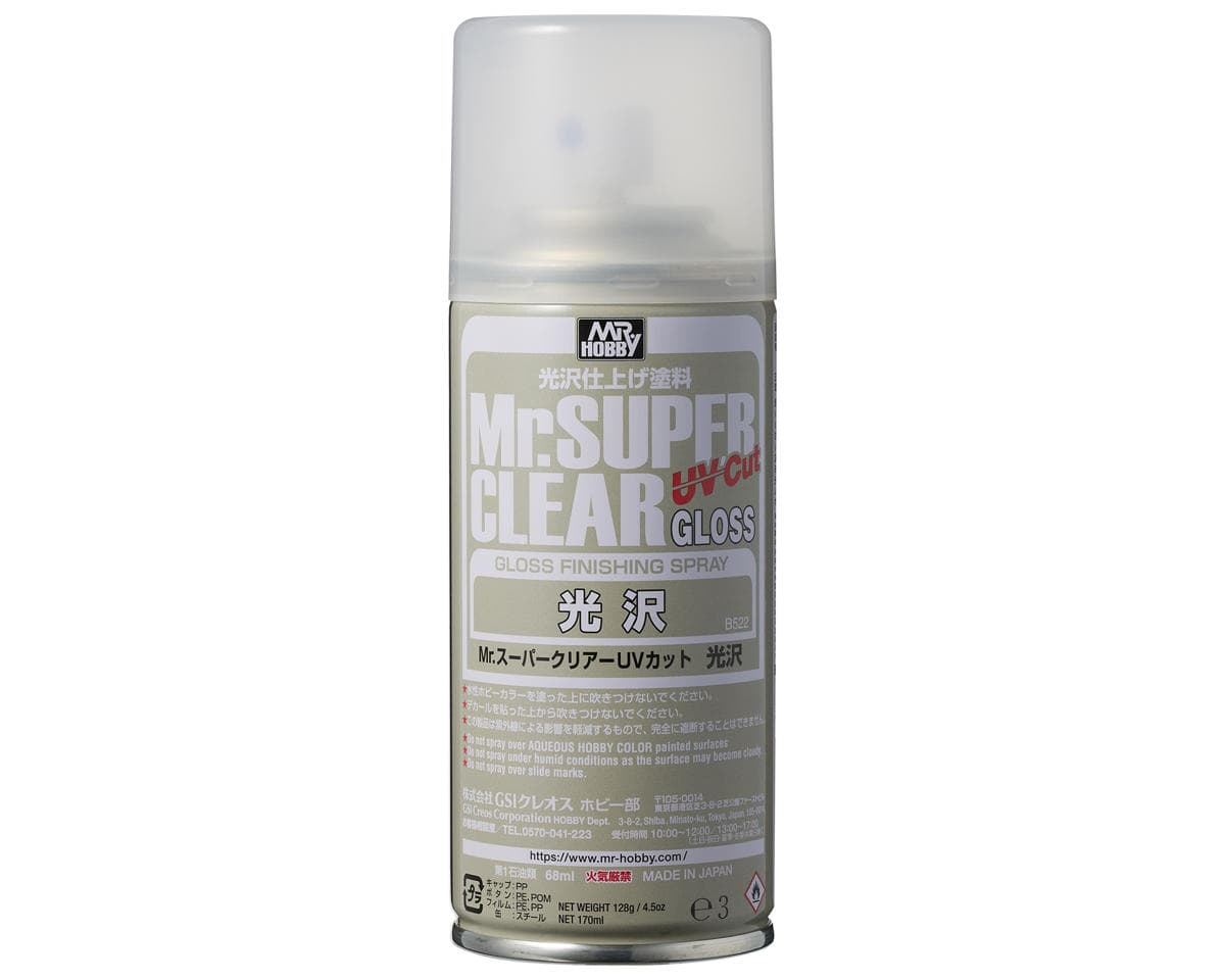 GSI Creos Mr. Hobby Mr. Super Clear UV Cut Spray Paint (Clear) (Gloss)