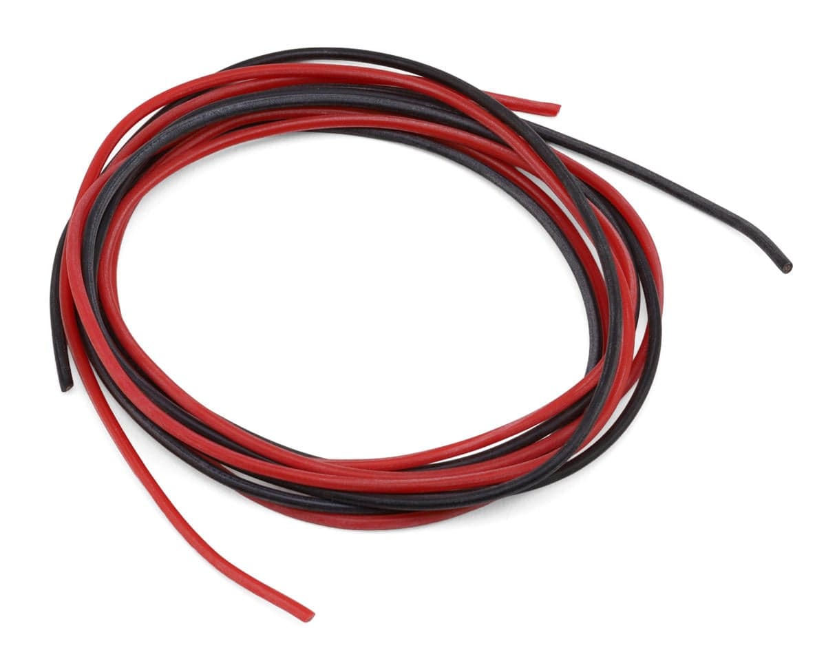 Common Sense RC Silicone Wires (Red/Black) (3Ft) (24 AWG)