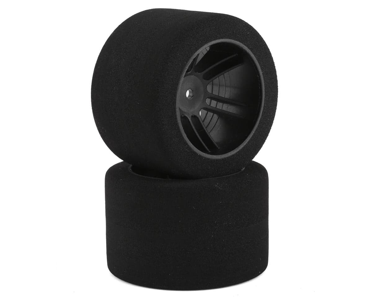 BSR Racing Drag Foam Tires (Black) (2) (45mm Wide) (38 Shore) w/12mm Hex