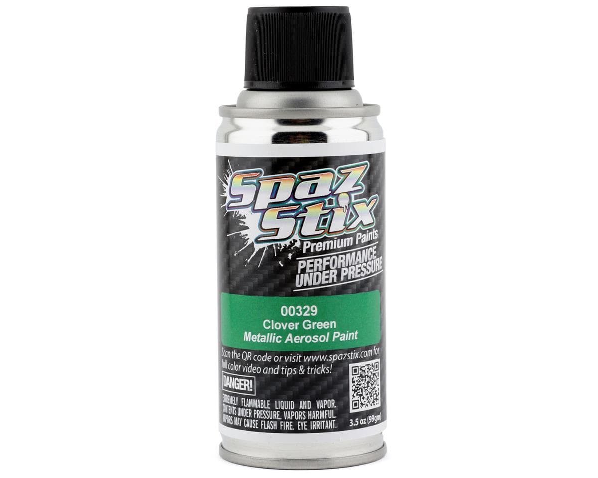 Spaz Stix "Clover Green Metallic" Spray Paint (3.5oz)