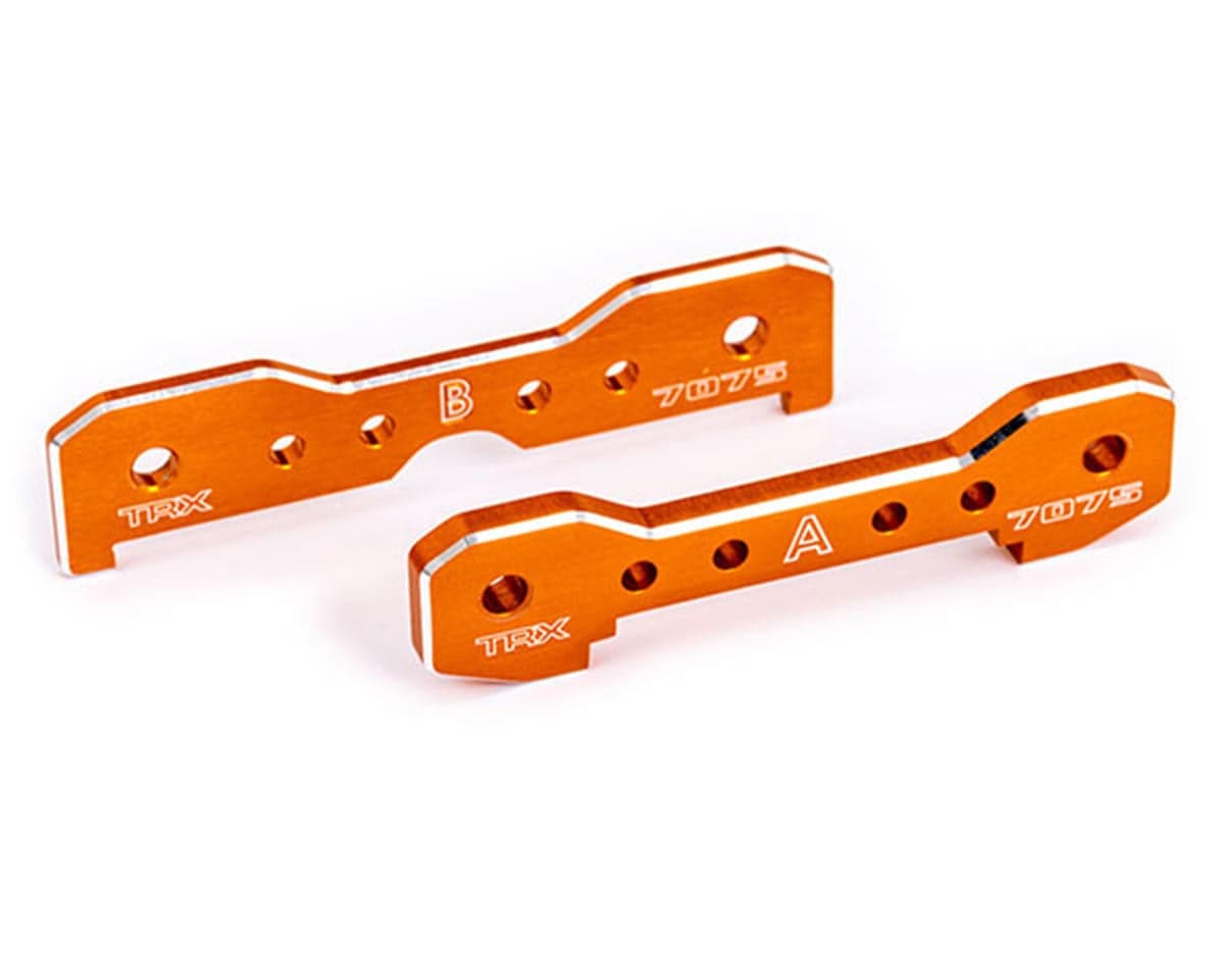 Traxxas Sledge® Aluminum Front Tie Bars (Orange) (2)