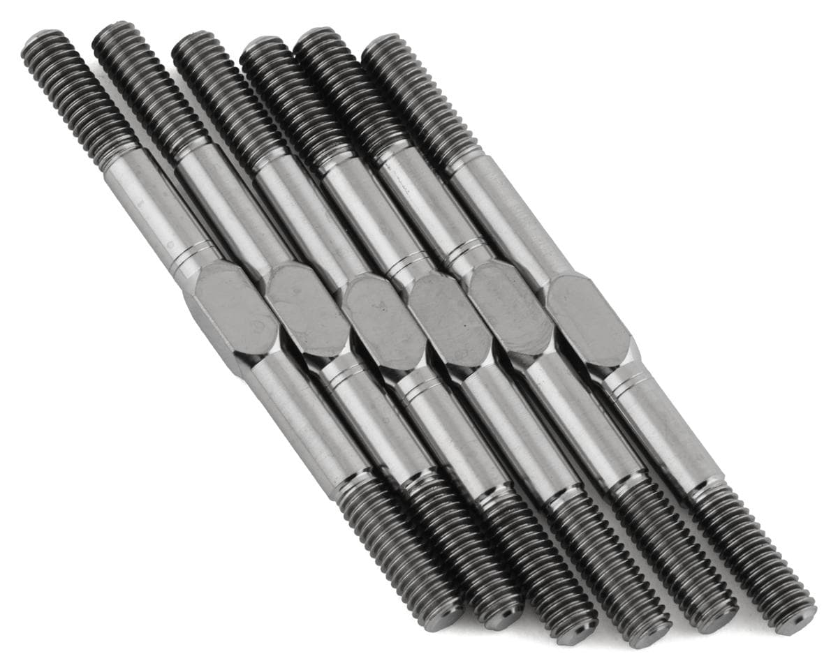 Team Associated Factory Team RC10B6.4/B6.4D 3.5mm Titanium Turnbuckle Set (6)