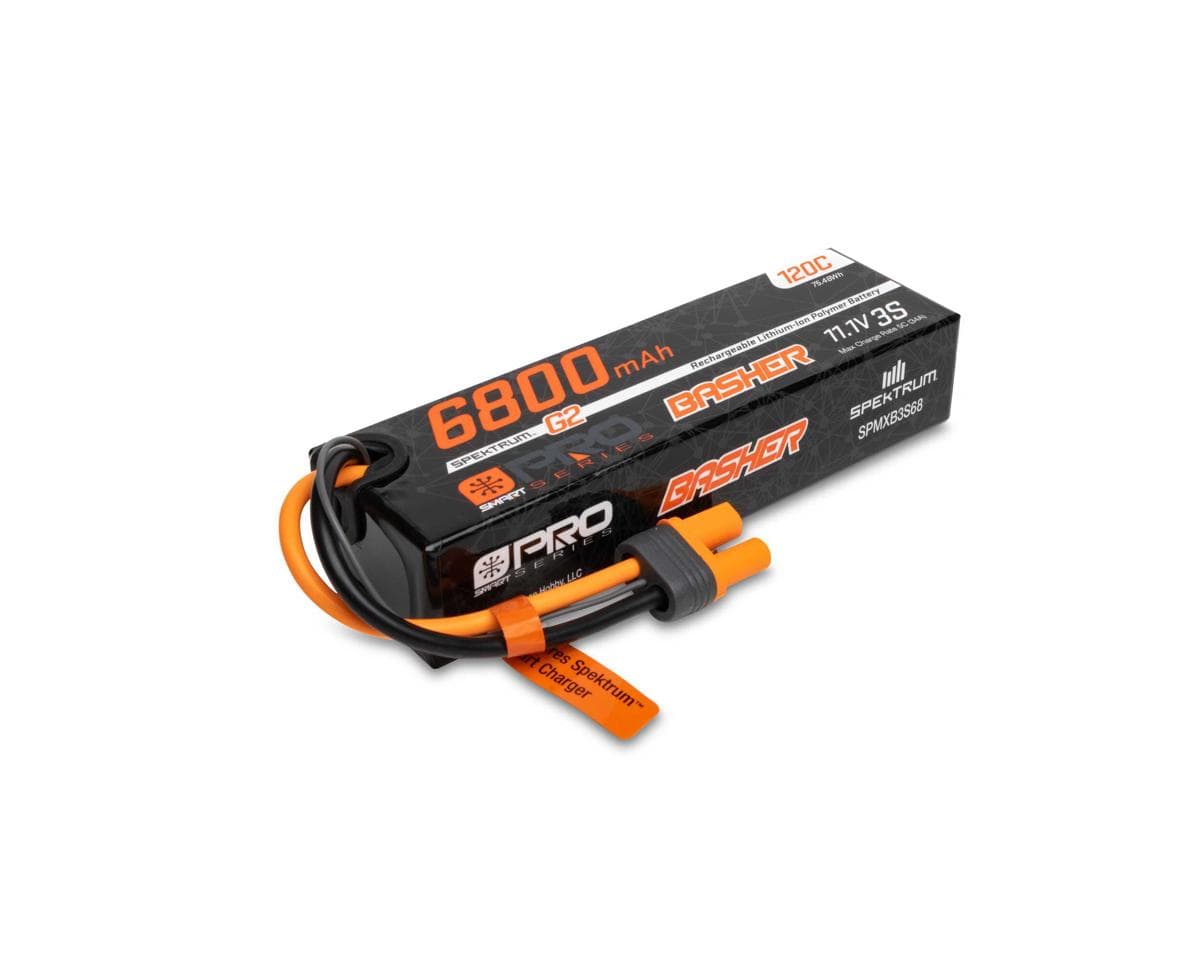 Spektrum RC 3S 120C Smart G2 Pro Basher LiPo Battery (11.1V/6800mAh) w/IC5 Connector