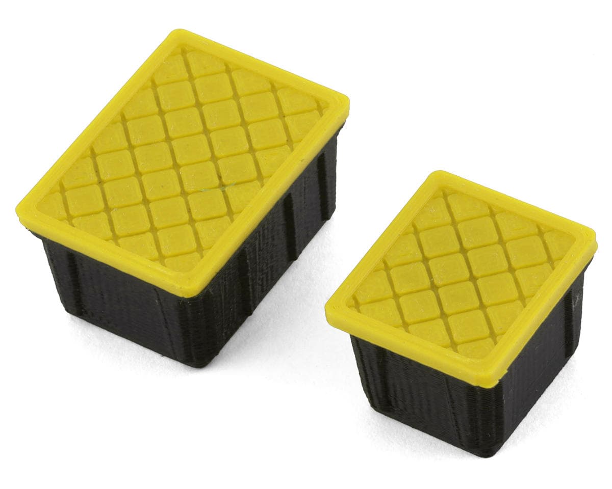 Scale By Chris 1/18 Miniature Scale Accessory Bundle w/Large & Small HD Tote (Black/Yellow)