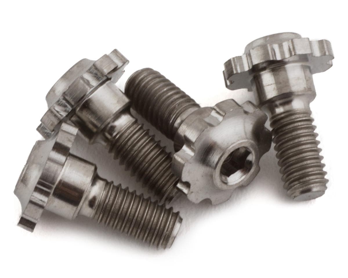 J&T Bearing Co. 3x8mm Premium Titanium Servo Lock Screw Set (4)