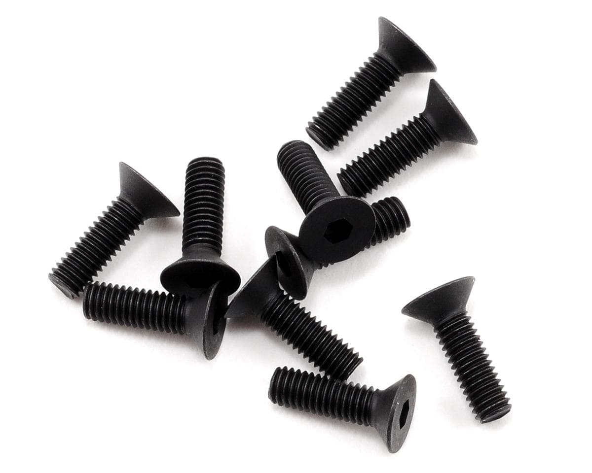 HB Racing 3x10mm Flat Head Screw (10)