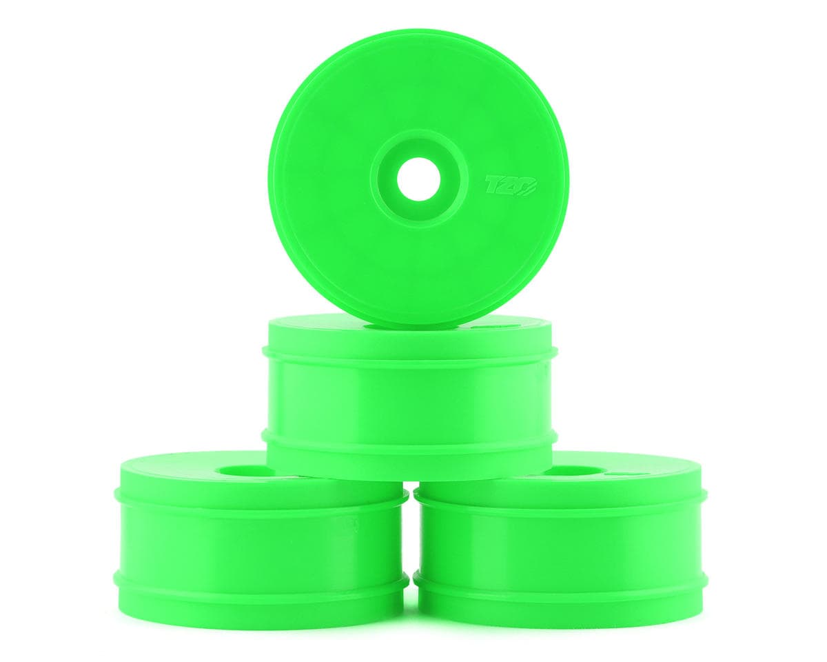 TZO Tires 1/8 Buggy Wheel Set (Green) (4) (83.5mm) w/17mm Hex