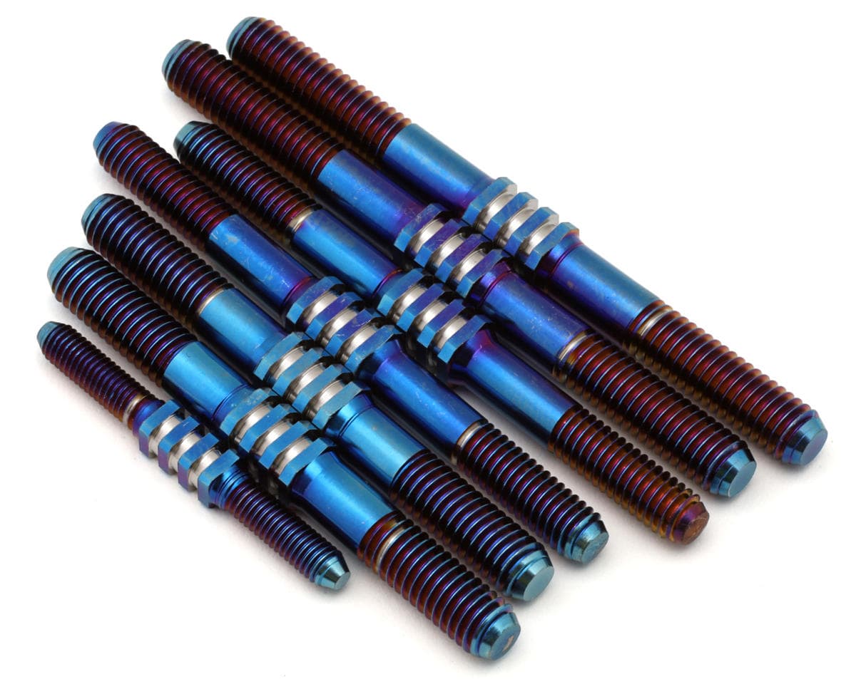 JConcepts Losi 8IGHT-X 2.0 Fin Titanium Turnbuckle Kit (Blue) (7)