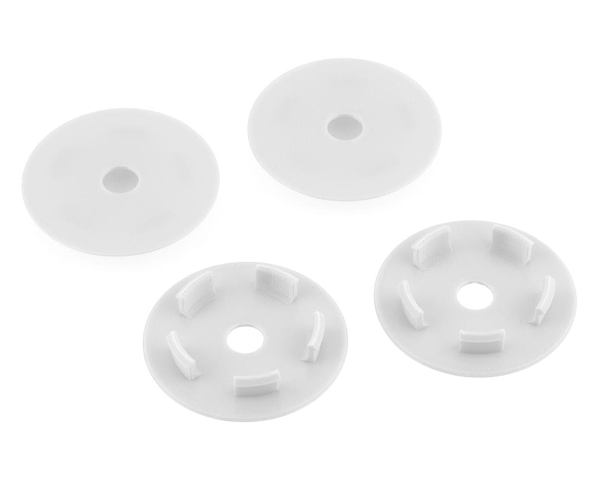 Webster Mods Solid Spoked Wheel Mud Plugs for Traxxas Slash (White) (4)