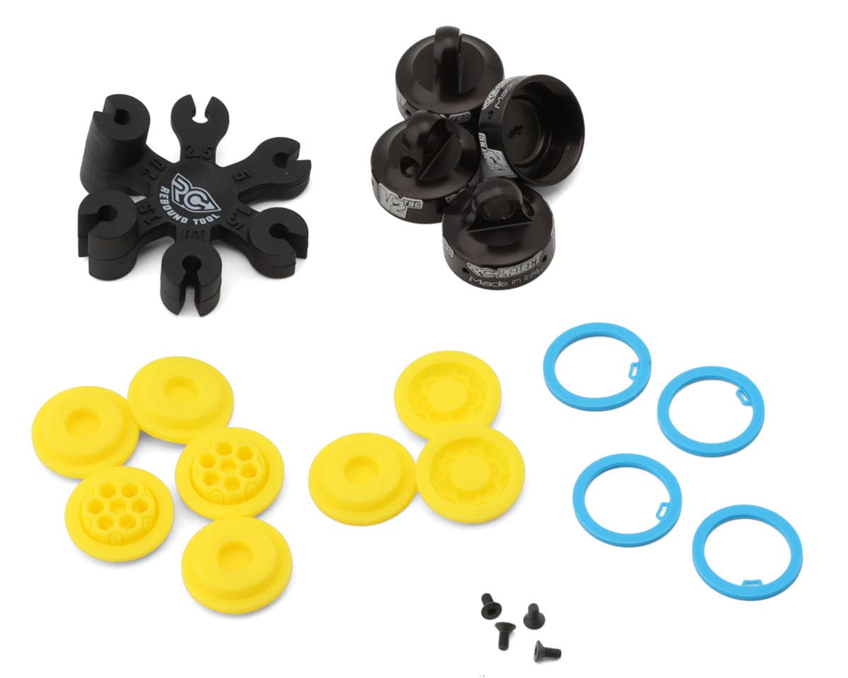 RC Project TLR 8ight X/E Ergal 7075 Aluminum Shock Caps & Bladders Set