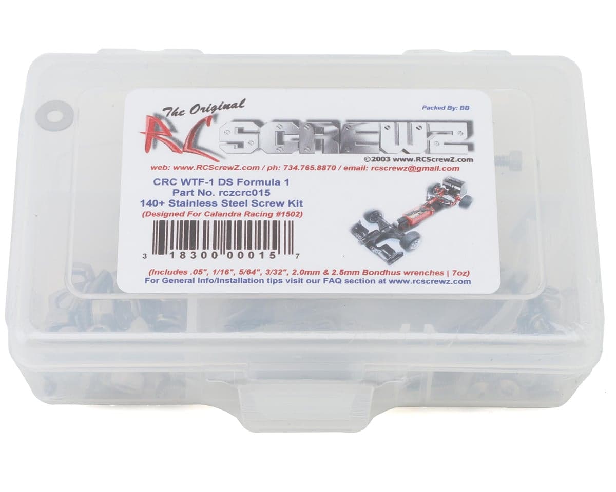 RC Screwz CRC WTF1 DS Formula 1 Stainless Steel Screw Kit